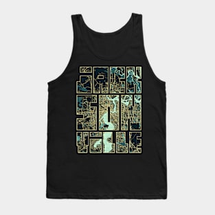 Jacksonville, Florida, USA City Map Typography - Summer Tank Top